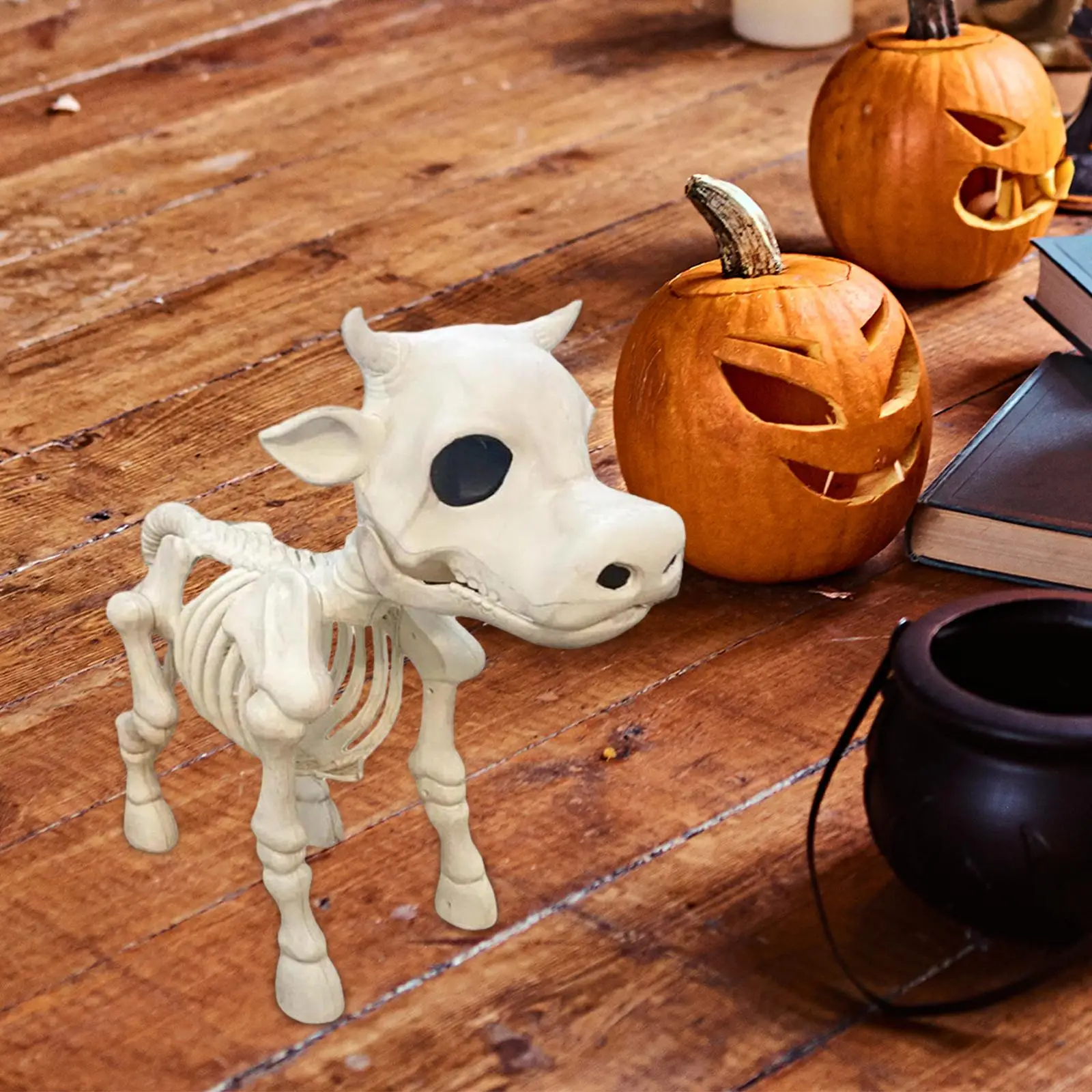 Cow Skeleton Halloween Decoration Novelty Gifts Collectible Garden Sculpture
