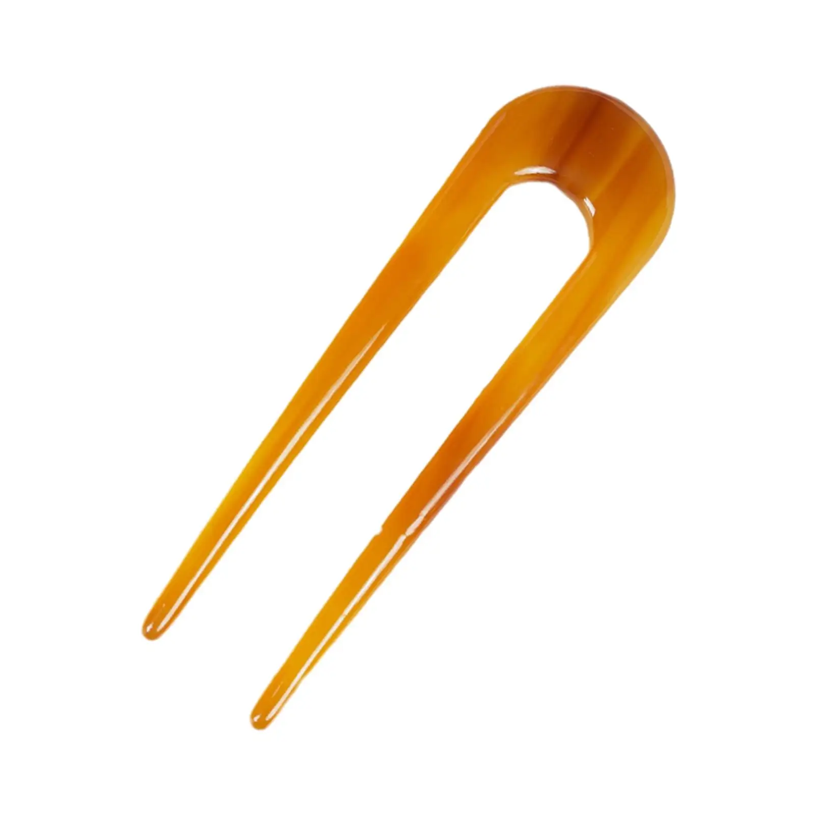 French Hair Pins for Long Hair Double Prong Hair Stick U Shaped Hairpins Hair Pin Fork Sticks Headwear Hair Styling Accessories