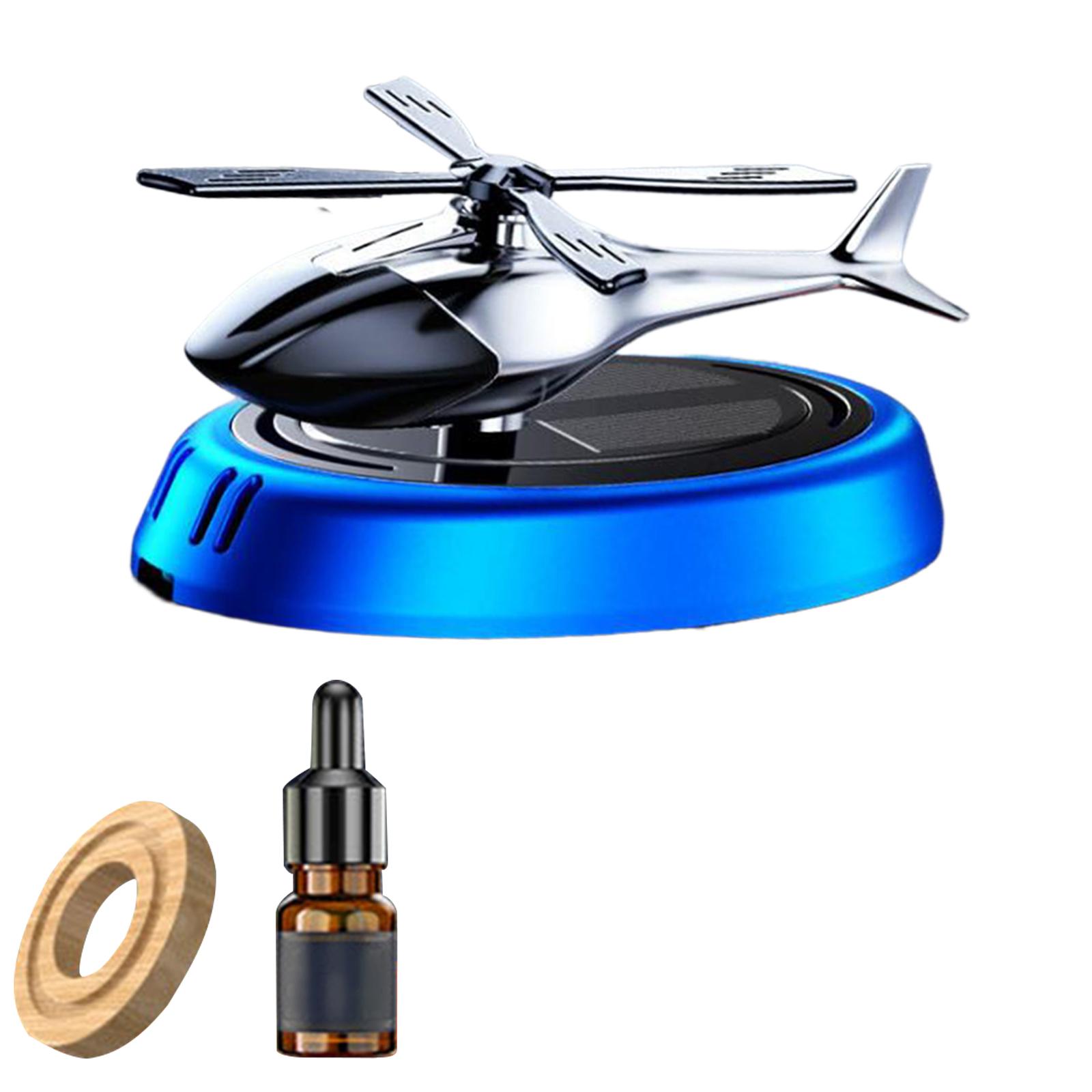 Solar mute Gift Solar Autorotation Dual Frequency Mode Perfume Diffuser Decor Helicopter Car Air Freshener