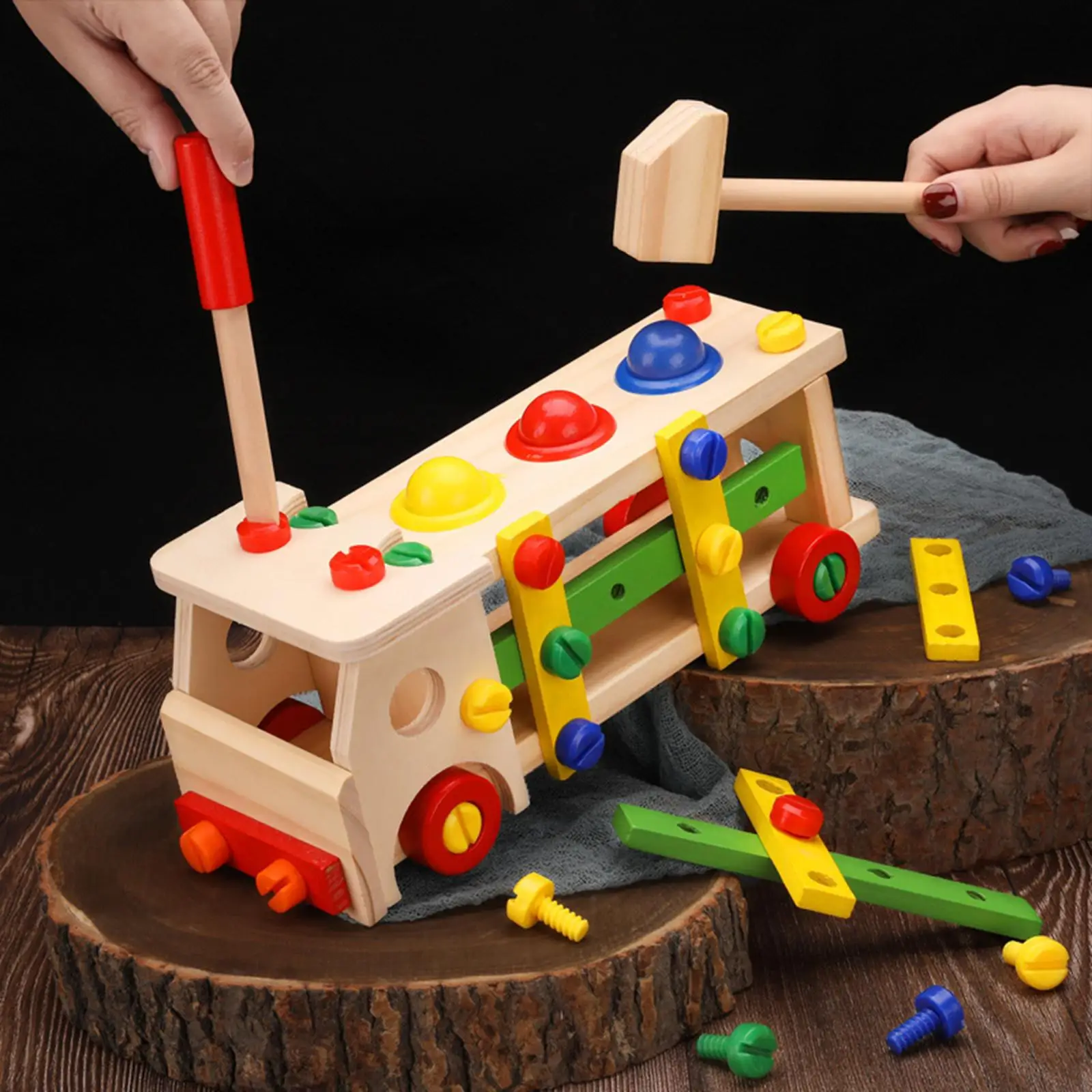 Assembly Disassembly Engineering Car Puzzle Toy Kids Preschoolers Boys Children