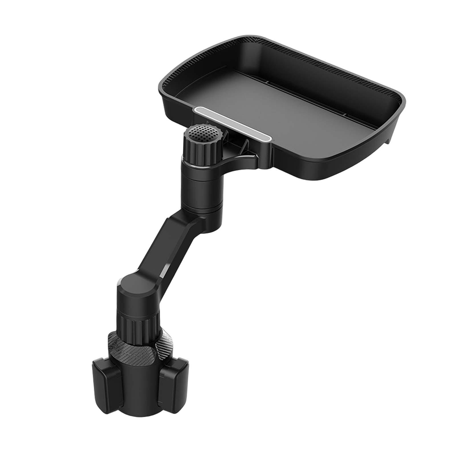 Car Cup Holder Tray 360 Degrees Rotate Adjustable Phone Holder