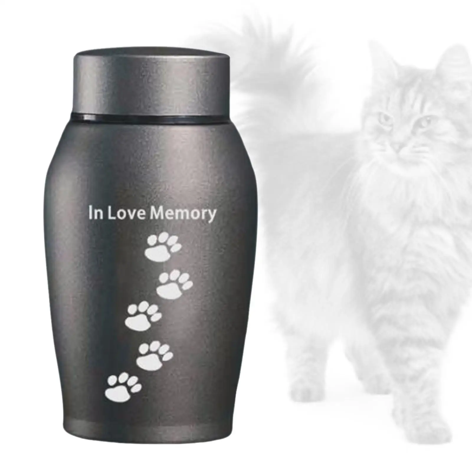 Stainless Steel Pet Urns Keepsake Case Memory Urn Box Cremation Memorial Urn