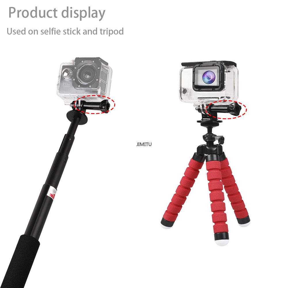 Description Picture 2 of item5/8pcs For GoPro Accessories Tripod Mount Adapter Knob Bolt Nut Long Thumb Screw for Go pro 12 11 10 9 3+ Yi 4K Sj7 Sj8 pro DJI