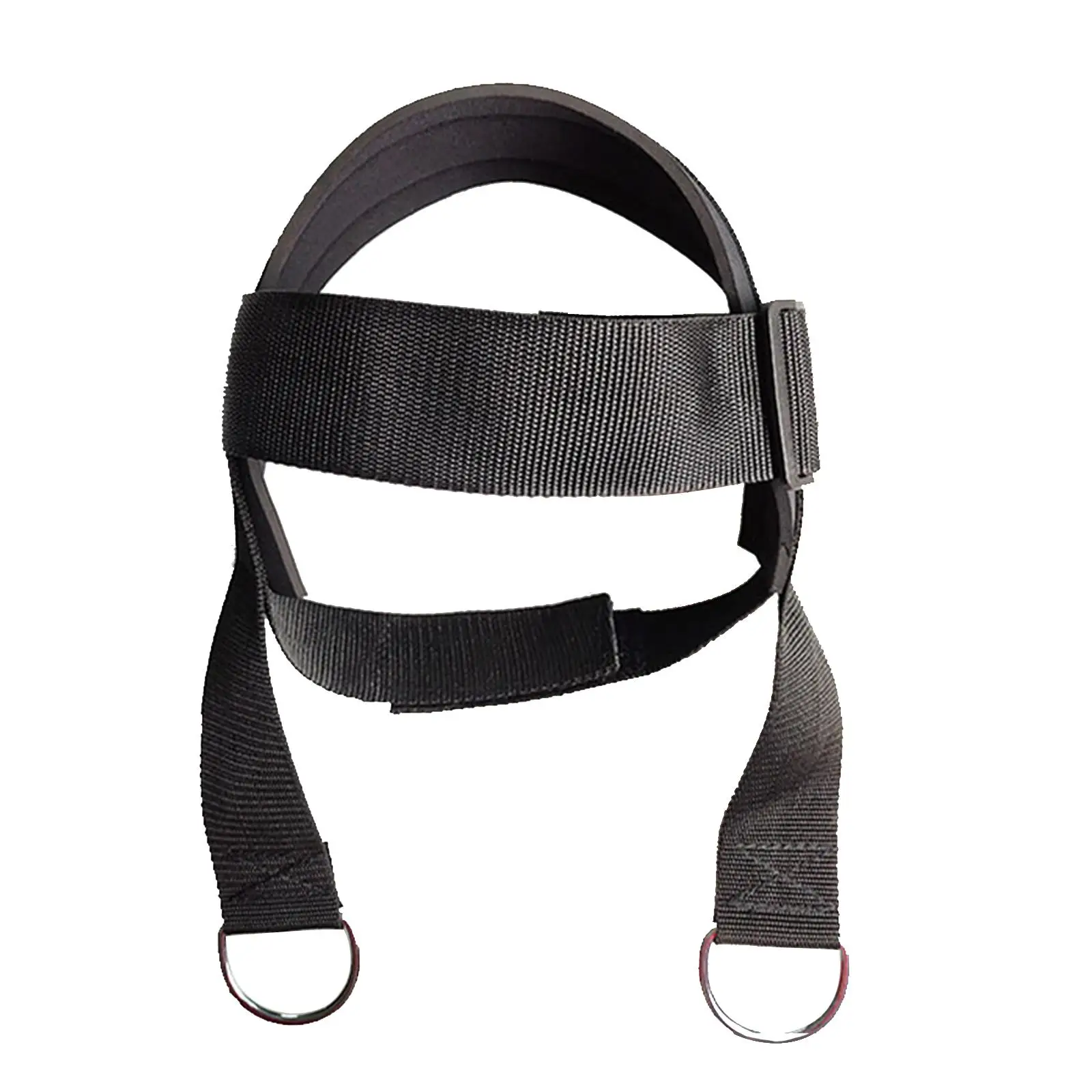 Head Neck Harness with Metal Loop Gym Exerciser Straps Bodybuilding Weight Lifting for Workout Neck Curls Fitness Unisex Trainer