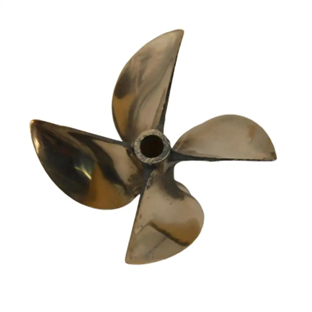 Copper Racing RC Boat 4-Blade Left Bronze Propeller 26cc 67mm Diameter