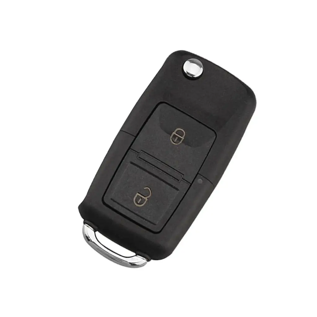 2 Button Smart Remote Key Fob 433Mhz ID48 Chip With Rubber Pad for