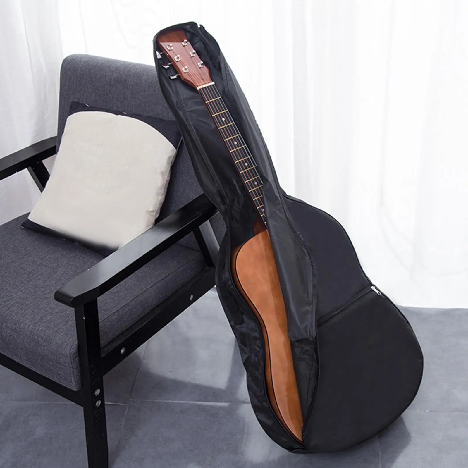 Acoustic Guitar Bag 41 Inch Water Proof Shockproof for Documents Accessories