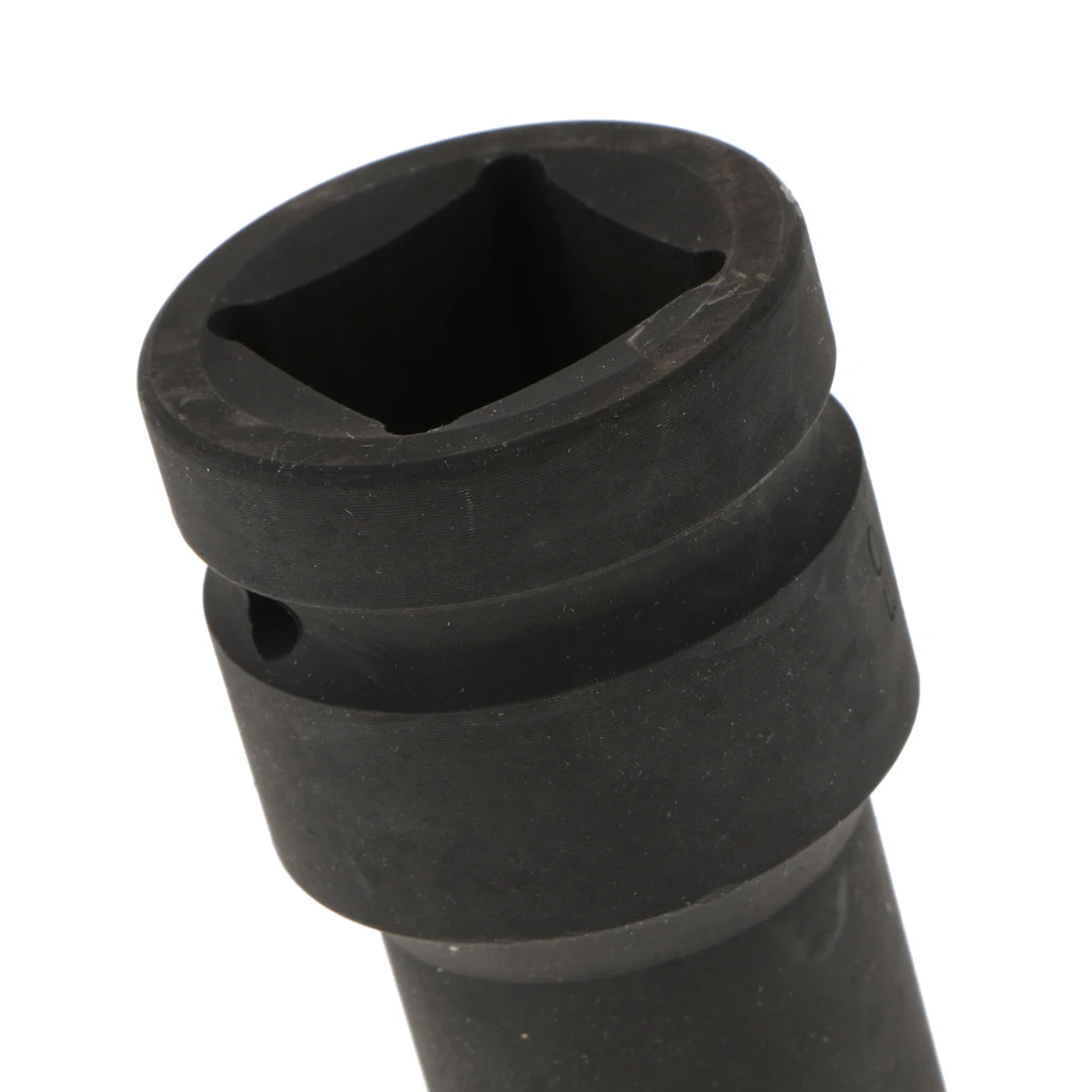 Heavy Duty 17mm Metric Impact Socket with 1 inch Drive, , Black