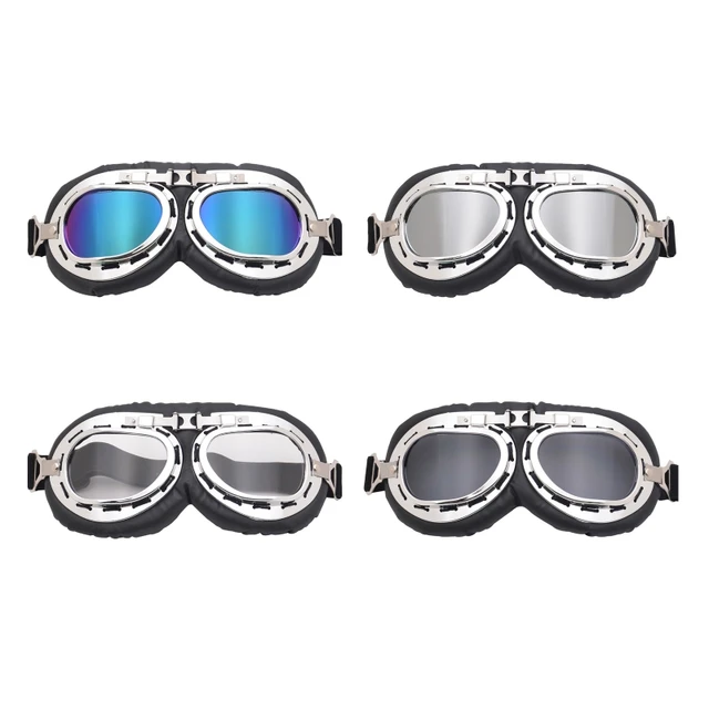 Occhiali da Moto retrò antivento occhiali da Moto Vintage occhiali classici  per casco in rame per bici Steampunk ATV stile pilota - AliExpress