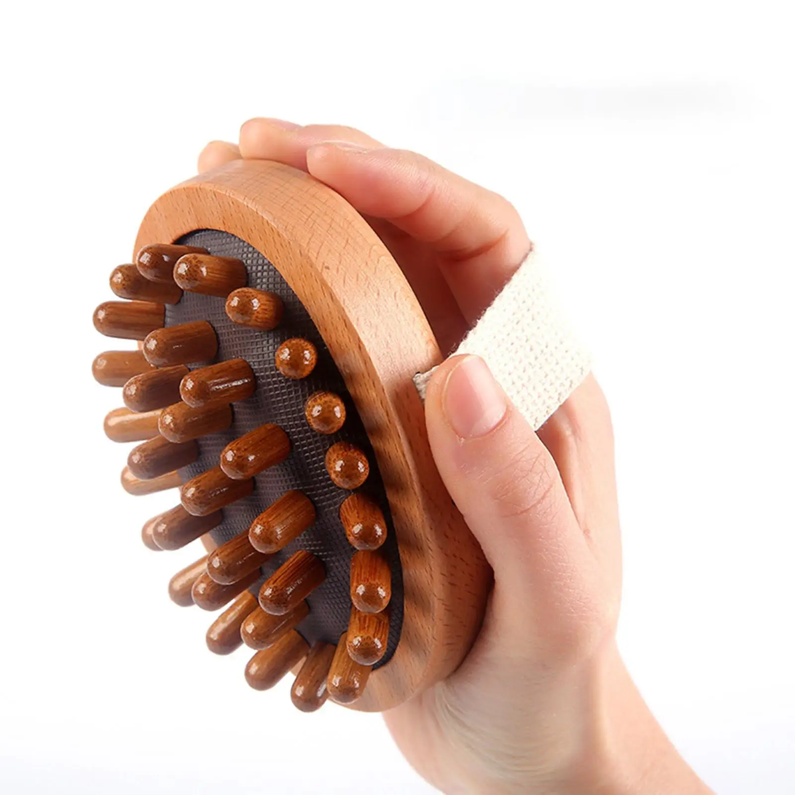 Wooden Massage Body Brush Handheld Muscle Relaxation Multi Functional Body Massager Brush Tool for Shoulder Neck Legs Back Thigh