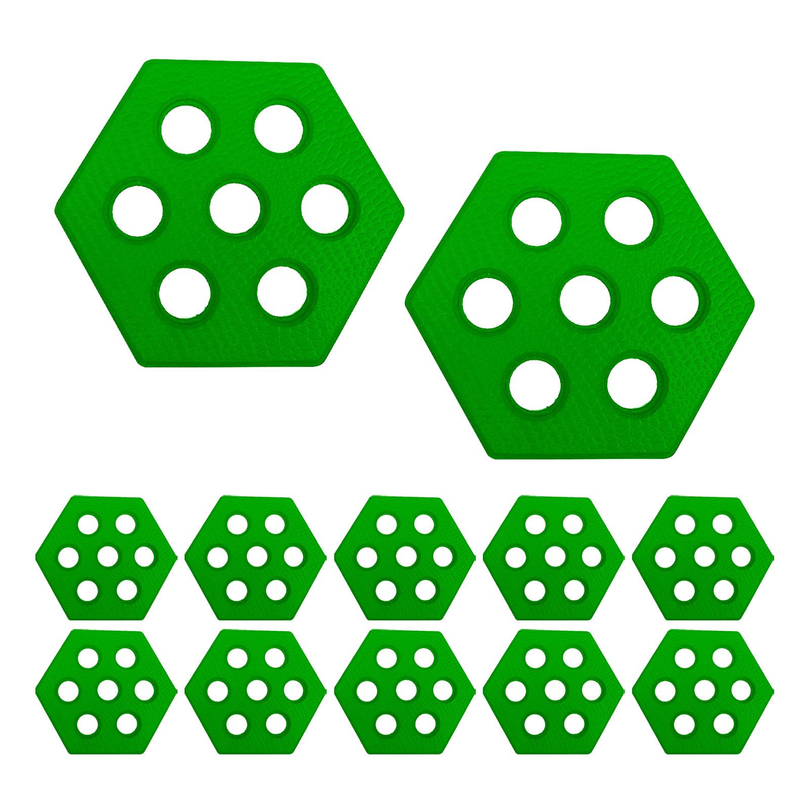 12Pcs Hexagon Surfboard Pads Non Slip Mat Surfpad Premium Deck Pads for Funboard Longboard Skimboarding Surf Boards Paddleboard