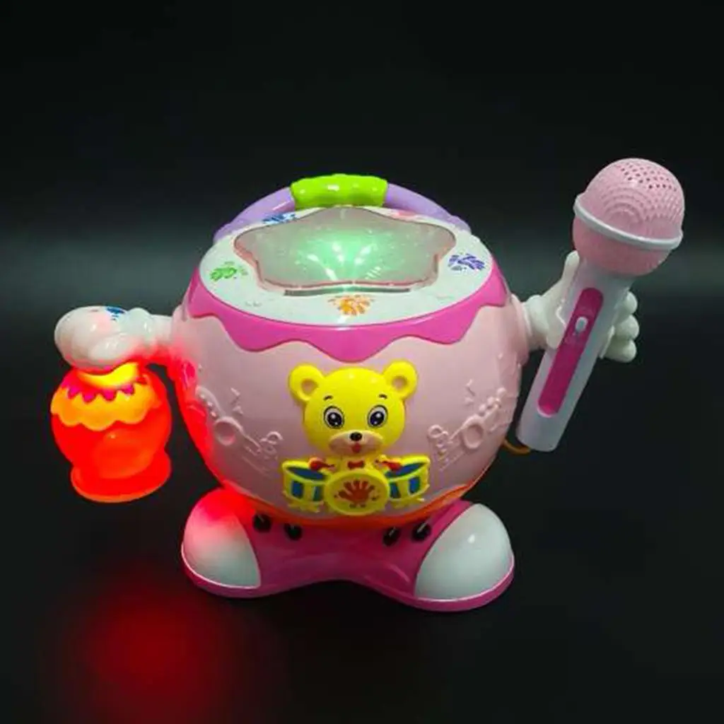   Electric Drum Set with Microphone Kids Music Educational Toy Gift