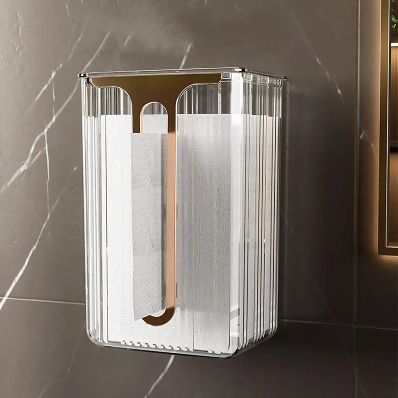Facial Tissues Container Organizer Wall Mounted for Restaurant Bedroom