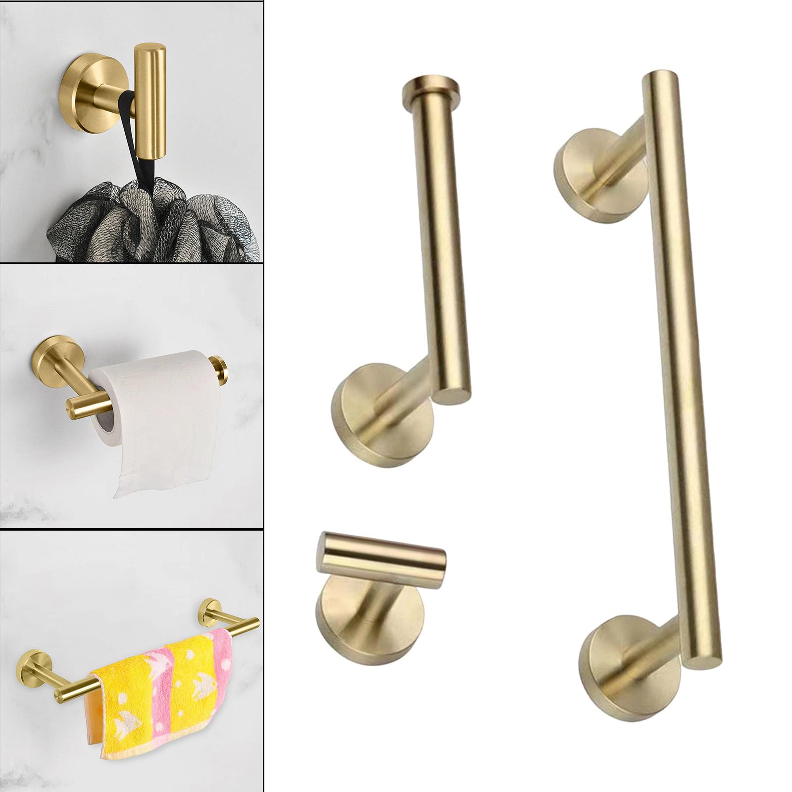 3x Stainless Steel Bathroom Hardware Bathroom Accessory Paper Holder