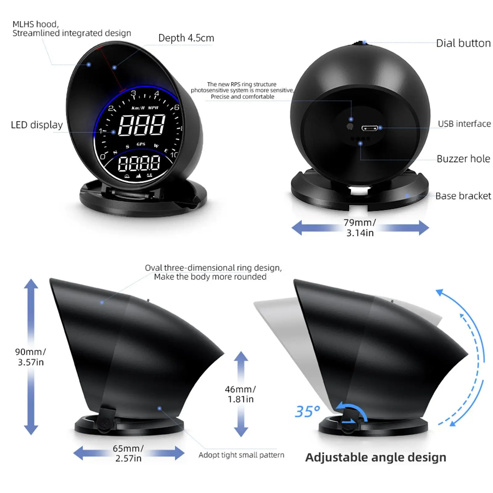 Car HUD Display Display Electronic Accessories Quality Material