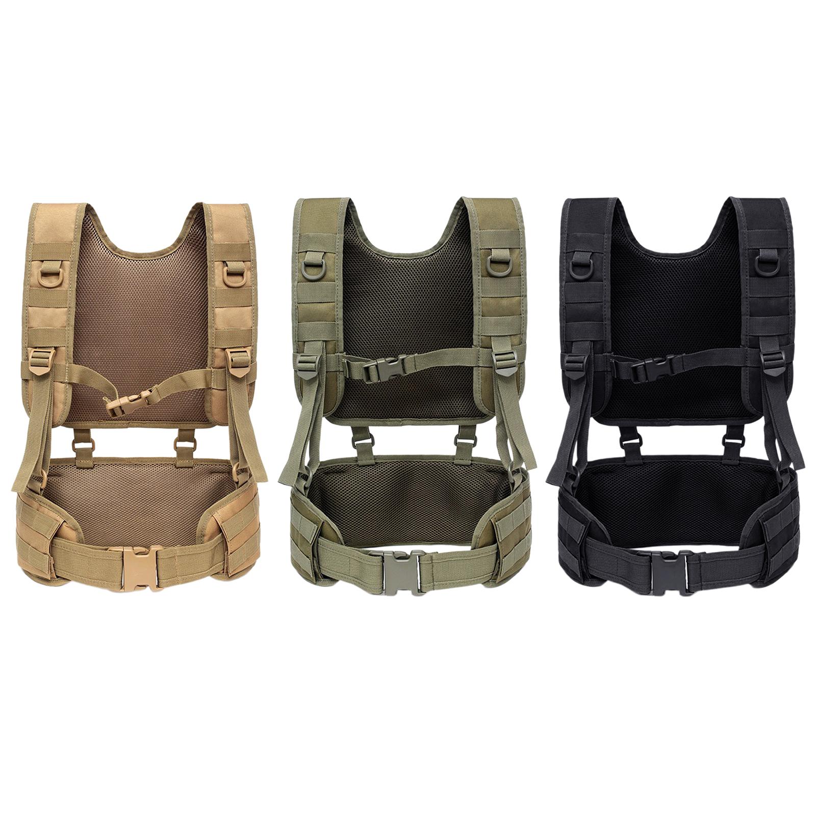 Breathable Tactical Vest Adjustable Modular Game Chest Rig Waistcoat Hiking