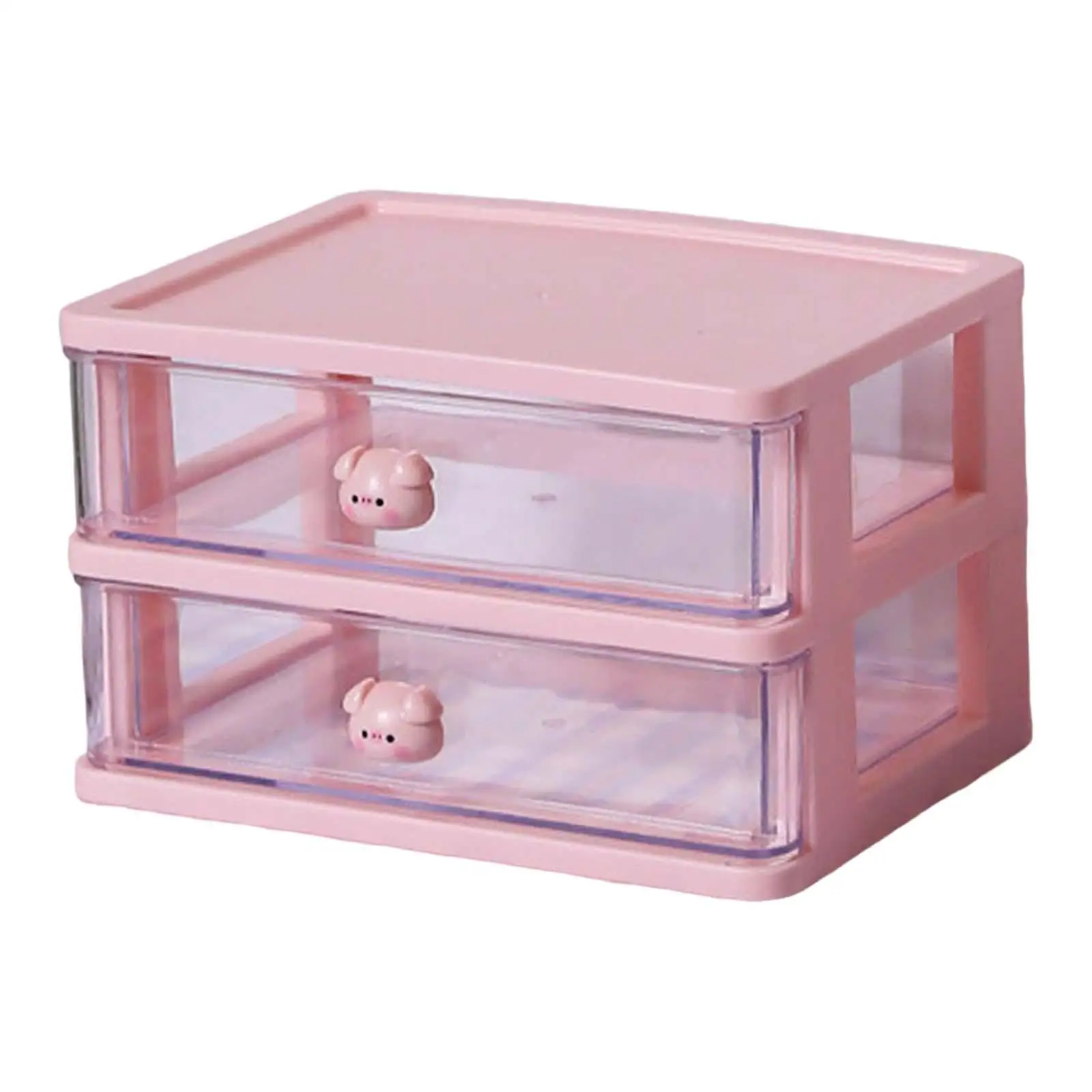 Desk Organizer with Drawer Stackable Office Tabletop Organization Multifunctional Cosmetic Organiser Case for Bathroom Home Dorm