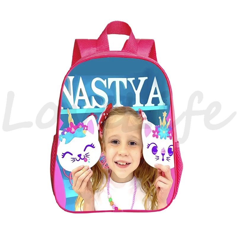 mochila das crianças como nastia impressão mochilas escolares crianças kawaii bookbag jardim de infância meninas rosa mochila