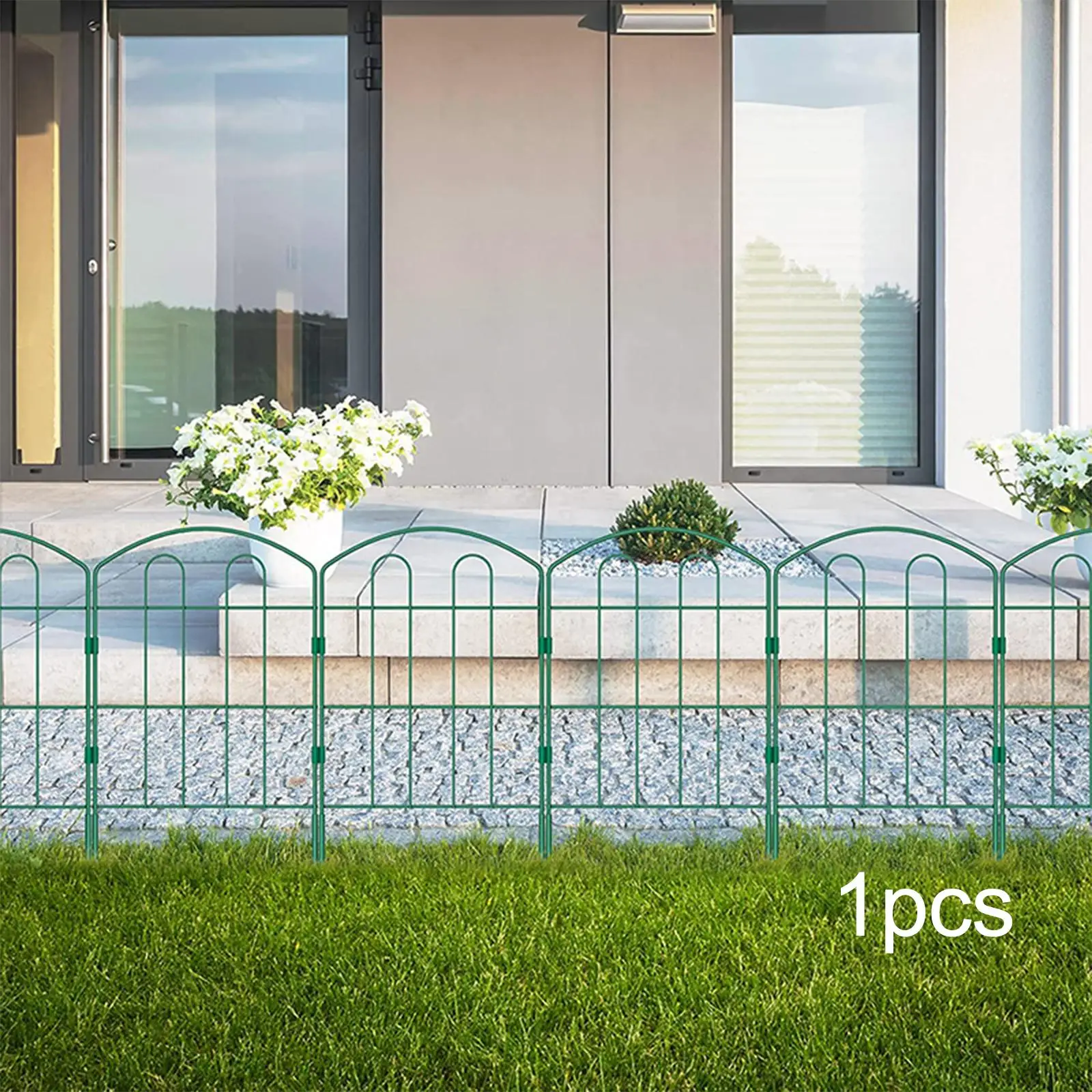 Decorative Garden Fence Panel Tall for Dogs Landscape Metal Border Edging