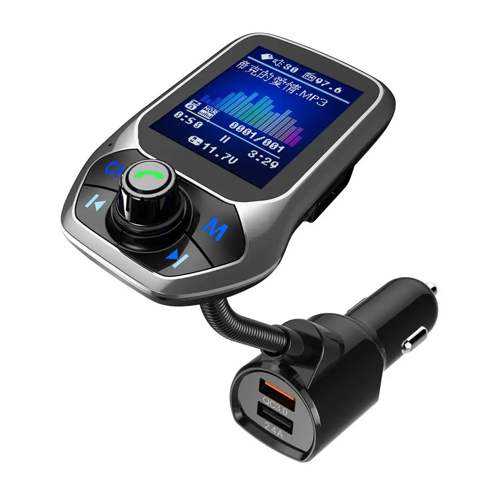 QC3.0 FM Adapter for Bluetooth Car USB Charger from