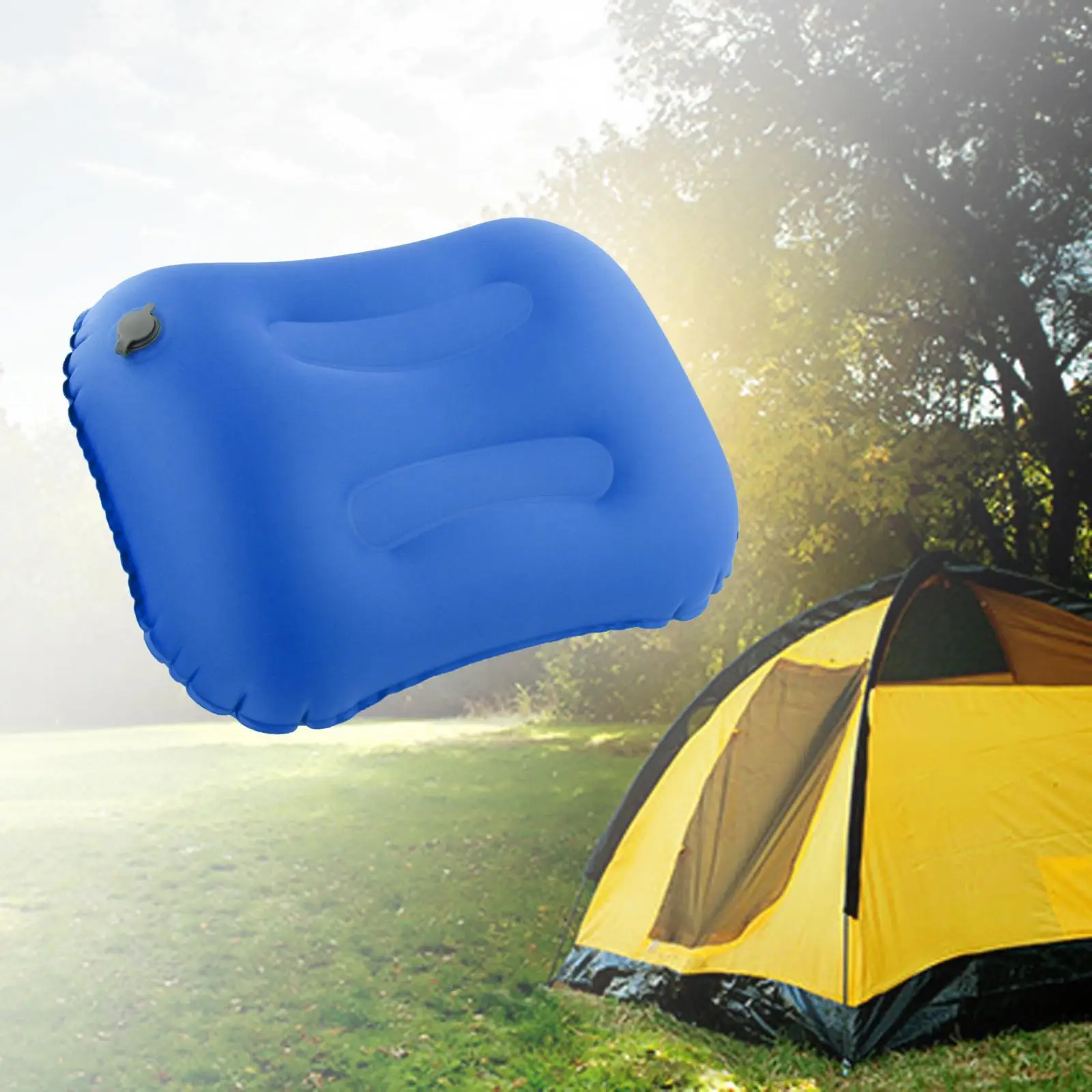 Inflatable Camping Pillow Comfortable Ergonomic Pillows Neck pillow insserts for Travel Backpacking Fishing