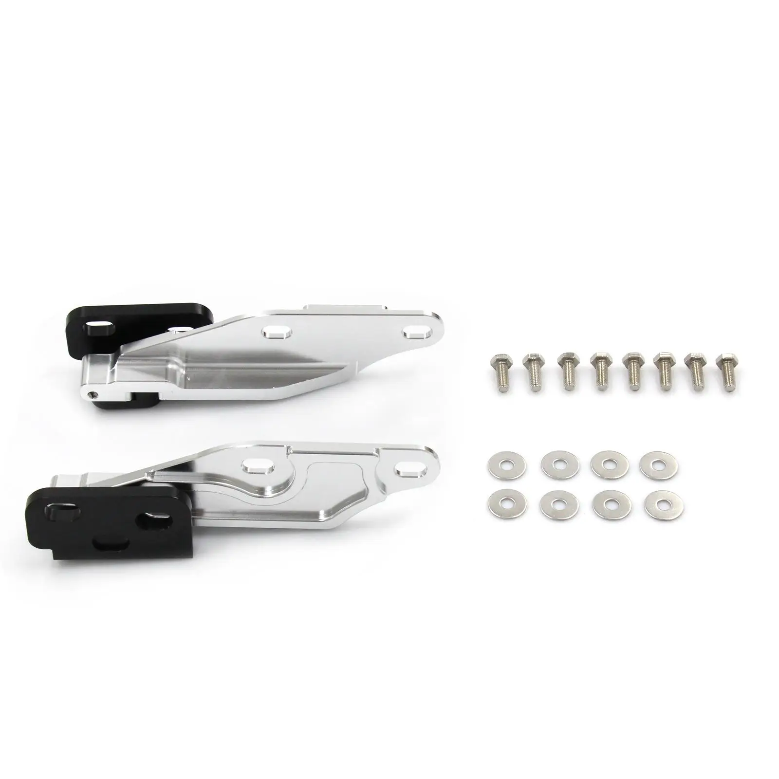 2 Pieces Quick Release Hood Hinge Bonnet Latch Easy to Install High Strength Aluminum Alloy Parts for Honda Modification