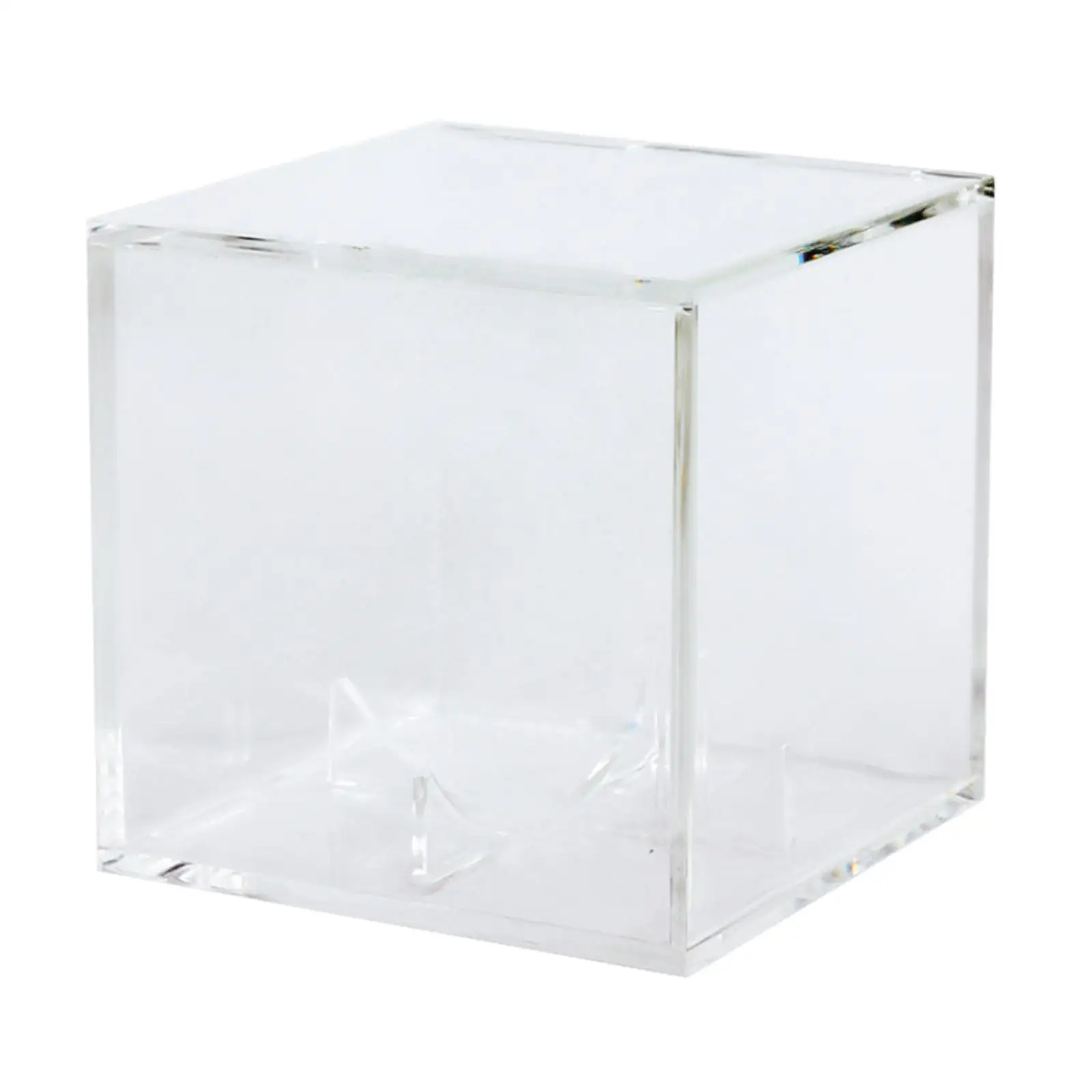 Clear Acrylic Baseball Box Storage boxes square Boxes Storage Case for Official Size Ball