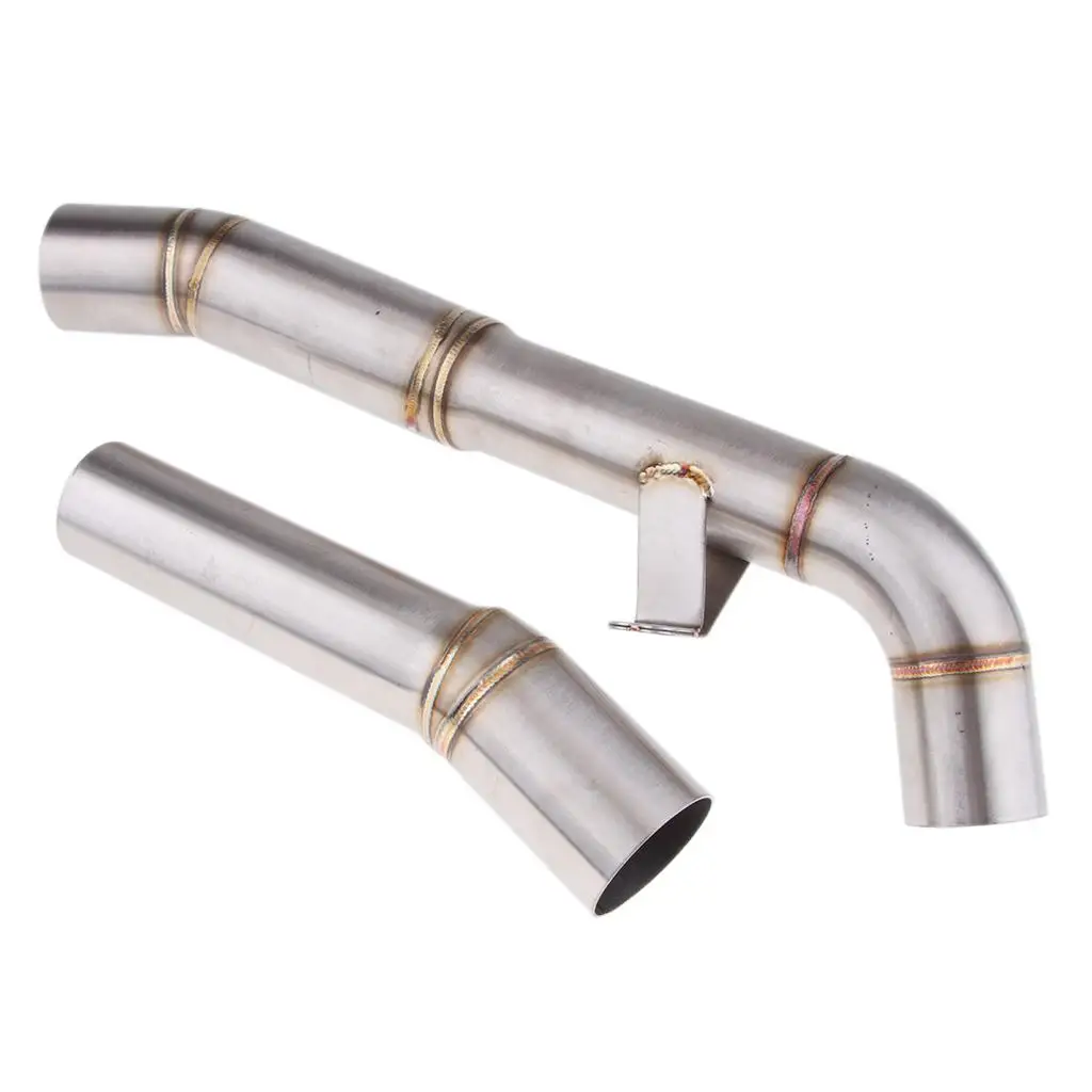 Motorcycle Exhaust Muffler Middle Link Pipe Connect For Kawasaki Z1000 07-09