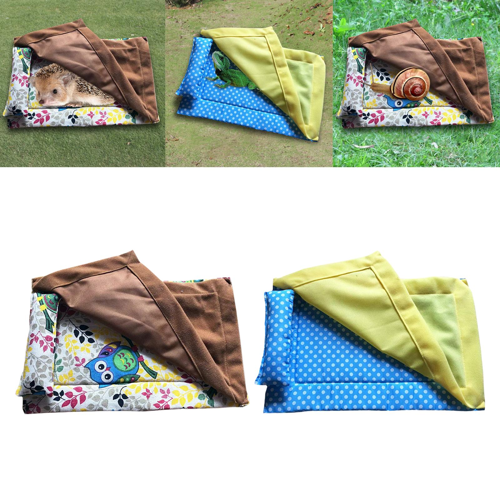 Reptile Sleeping Bag with Blanket  Cage Nap Mat for Bearded Dragon