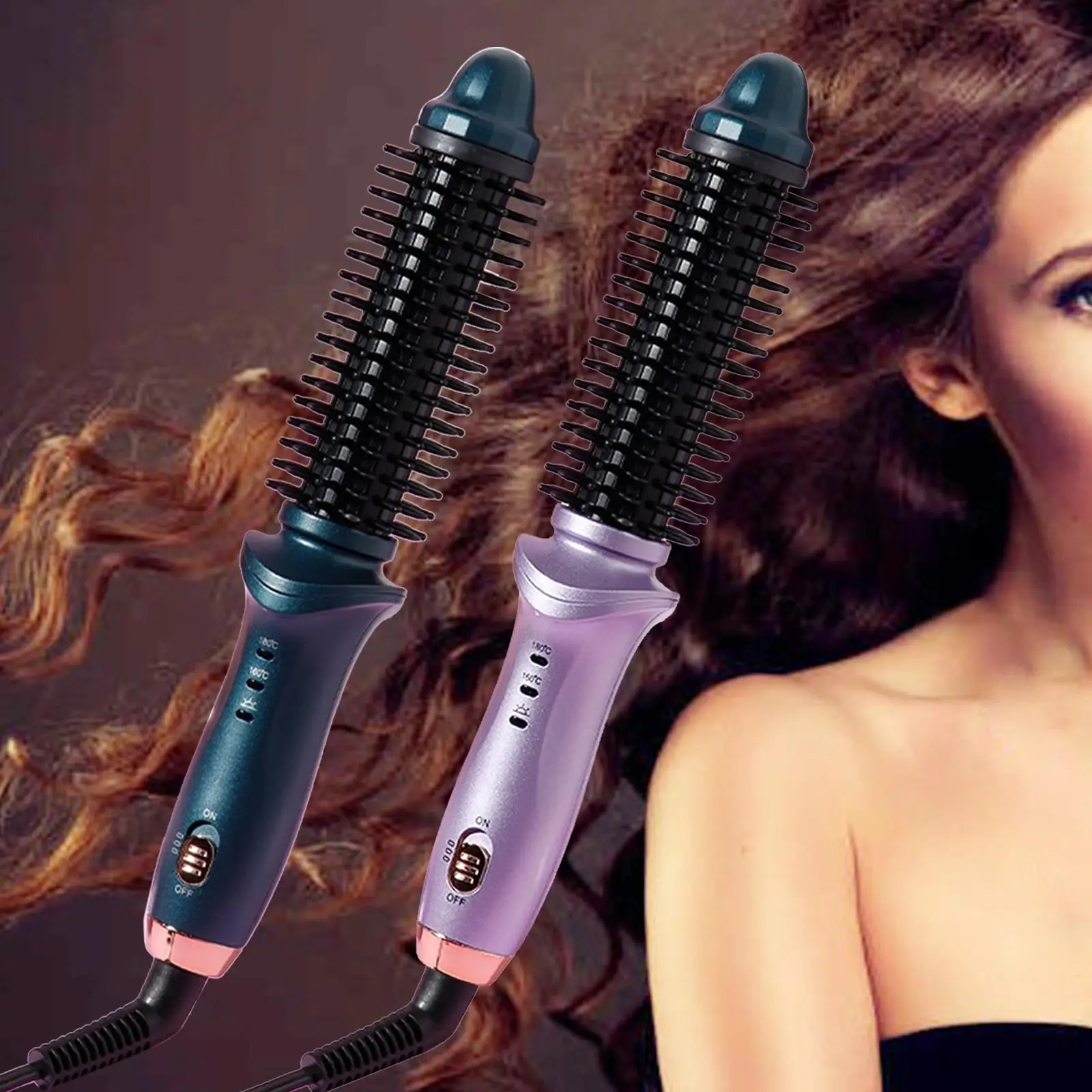 Auto Hairer Hair Straightener Ptc Fast Heating 2 Rotating Full Automatic Compacting for Salon Waves DIY