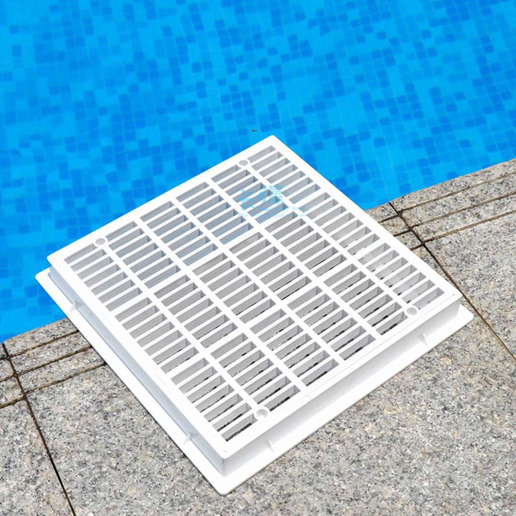 White Main Drain Suction Cover Plate Anti for Inground Pools