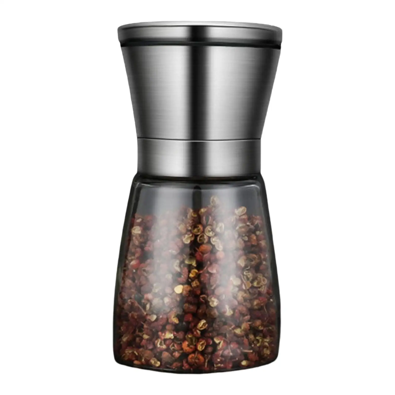 Multipurpose Pepper Mill Spice Jar Grain Mill Stainless Steel Spice Mill Kitchen Tools for Salt Spices Pepper