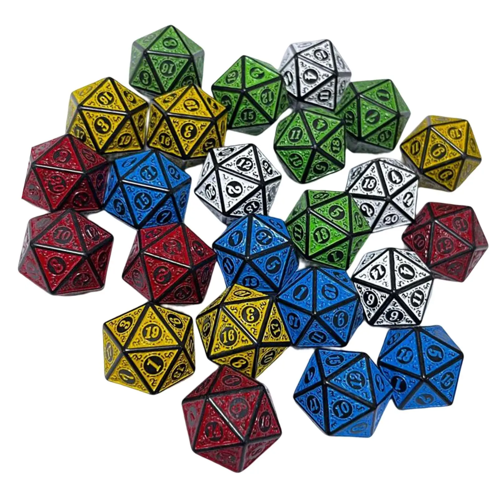 20Pcs Polyhedral Dices Set Party Favors Role Playing Game Dices Party Game Toy Dices Games for Party Bar Card Game Board Game