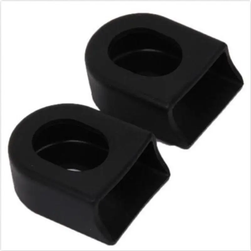 2 black mountain bike road bike gel crank protection crank arm boots