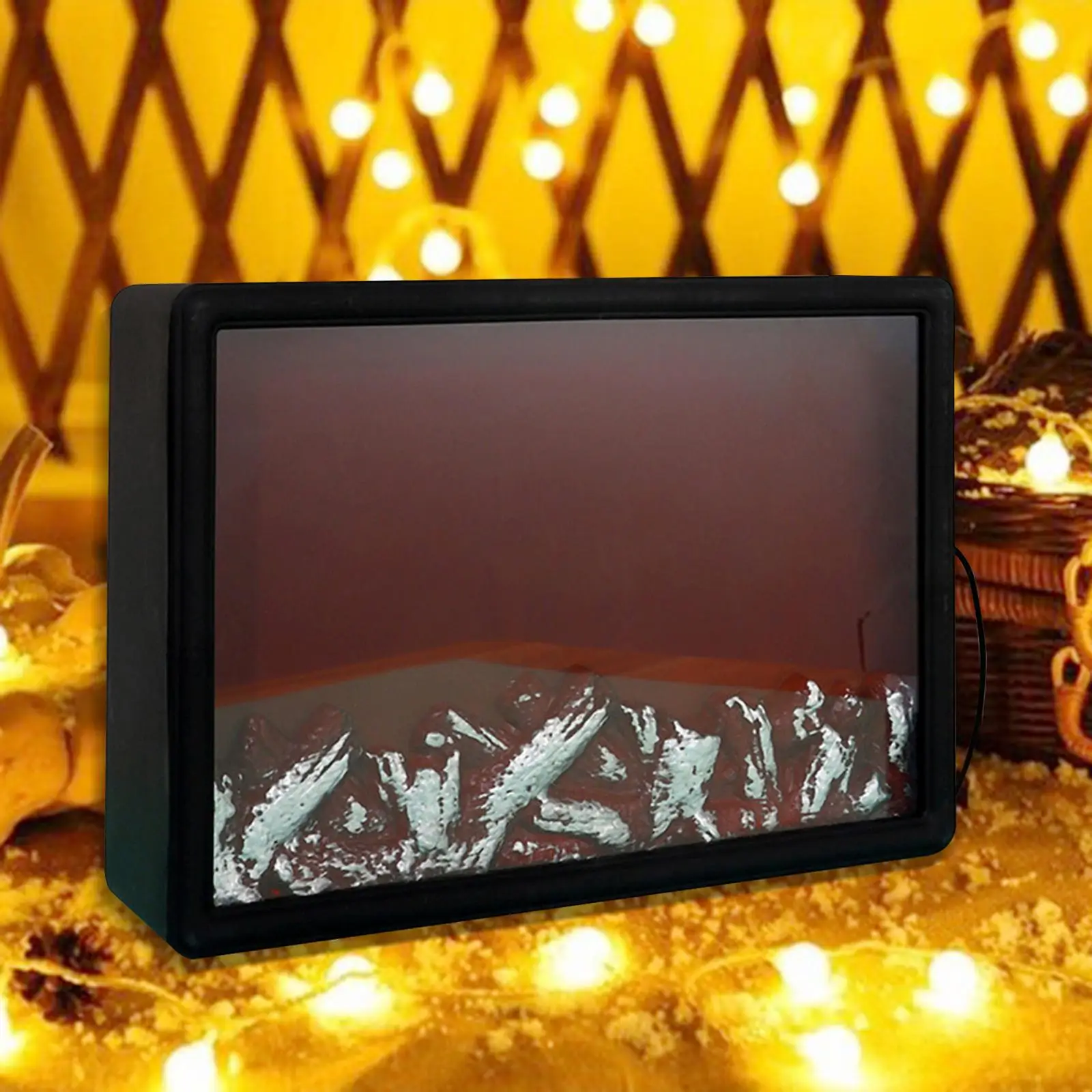 Fake Fireplace Lantern Festivel Lamp for New Year Christmas Holidays Decor