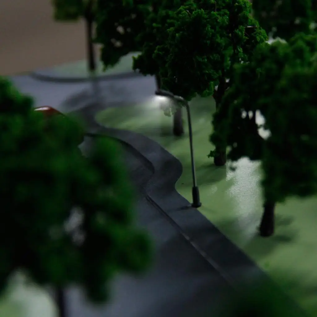 10 Single- Lights Model Street Diorama Scenery Train Layout 1:300 Z