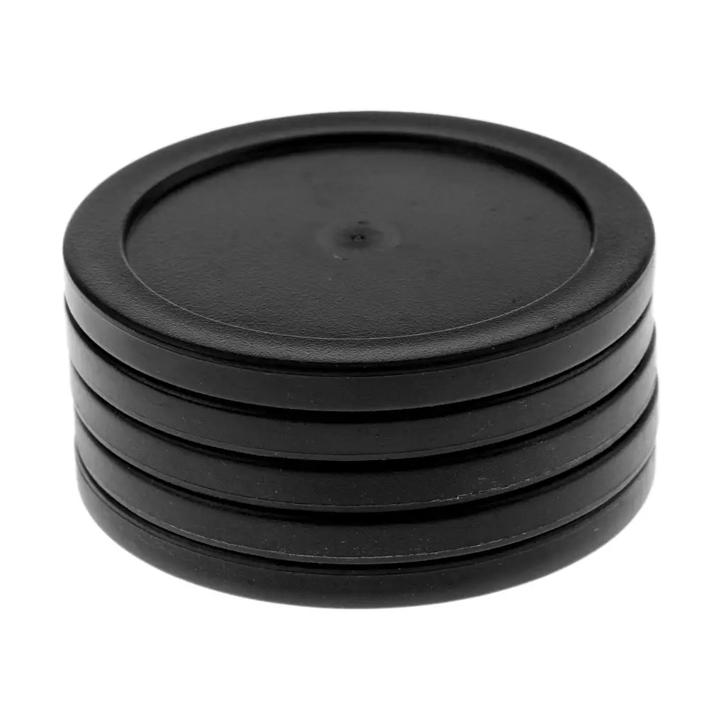 2x 5 Pieces 62mm  Replacement Pucks for Full Size  Tables Black