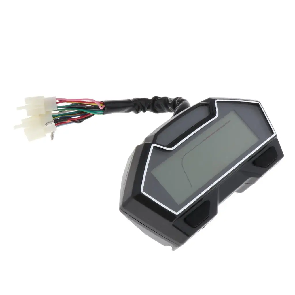 DC12V LCD Display Gear Indicator Water Temp  Black