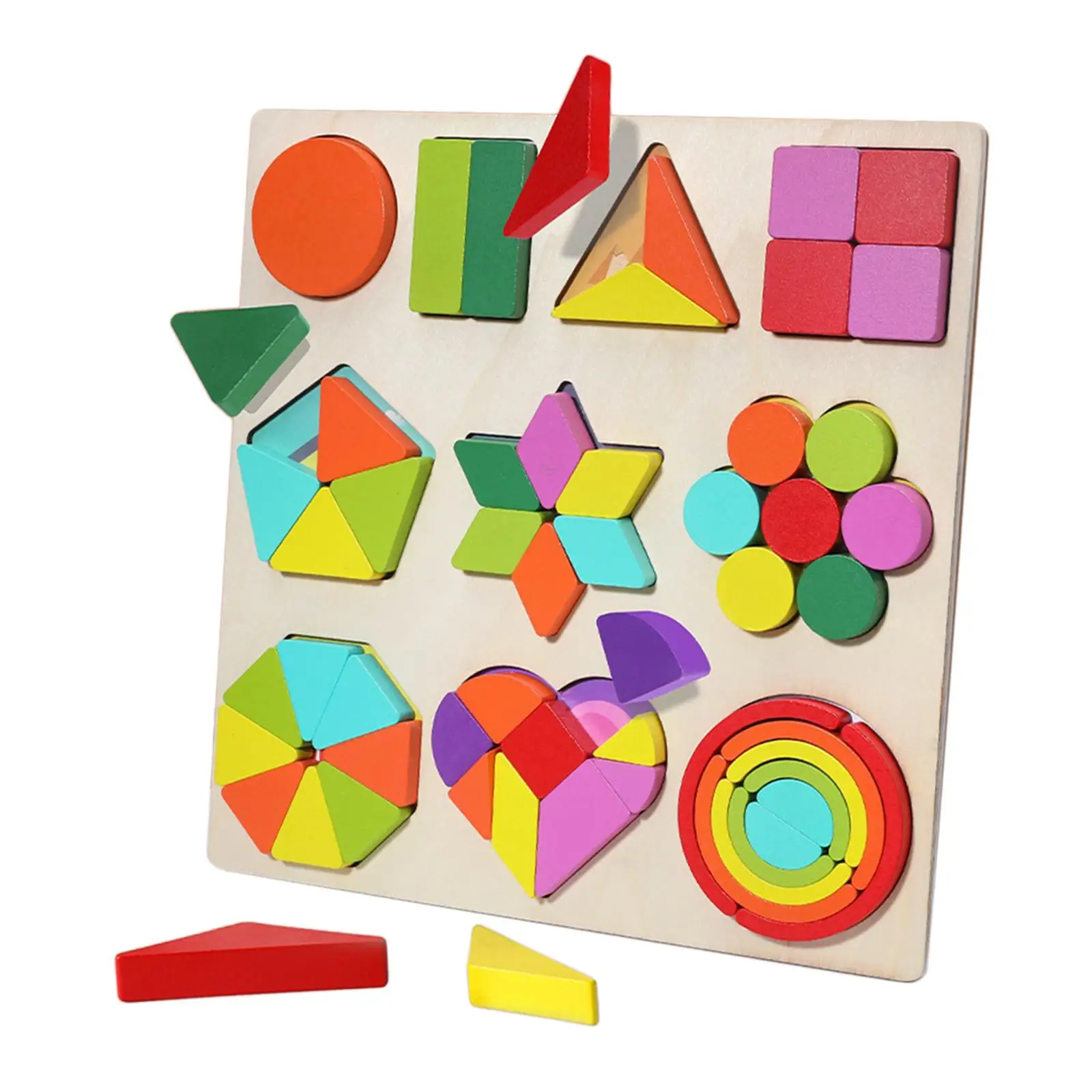 Wooden Puzzle Parent Child Game match shape Educational Game Board Innovation Toys Brain Training Games Preschool Baby