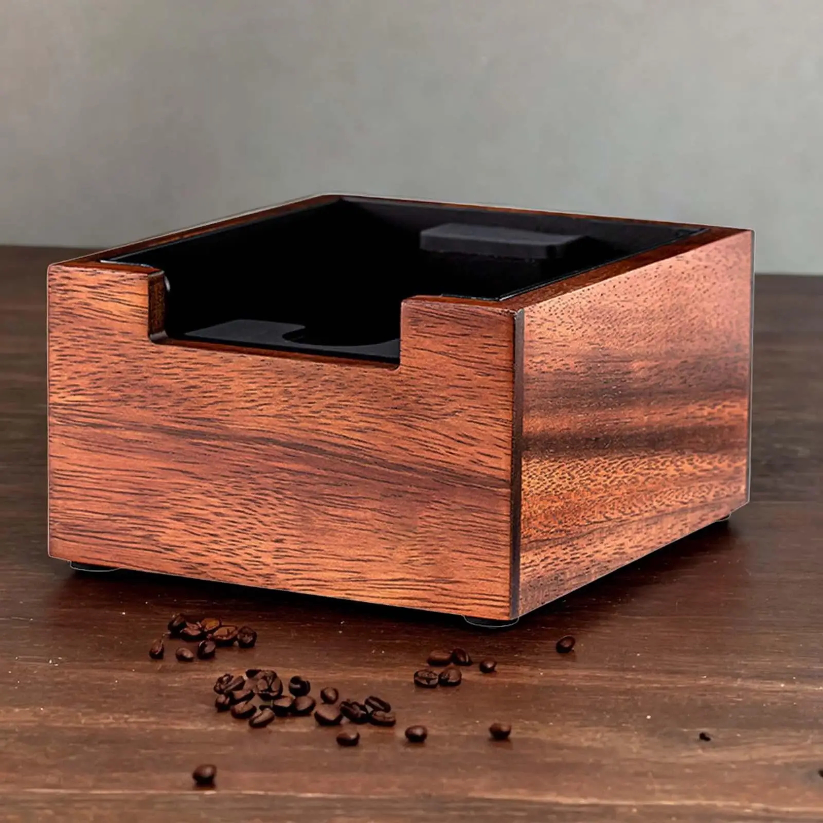 Coffee Ground Bin Non Slip Base with Removable Bin Detachable Espresso Powder Residue Bucket Espresso Knock Bin Knock Bin