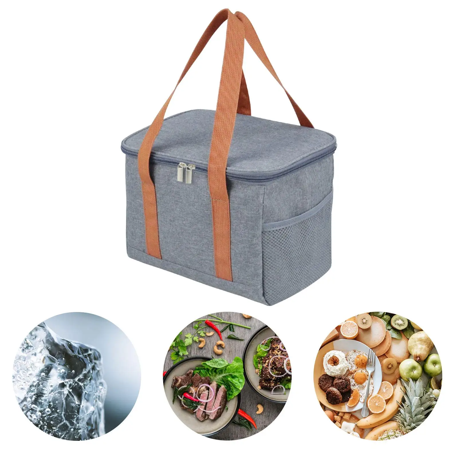 Lunch Box Bag Storage Case Thermal Insulated Handbag Portable Waterproof Food Cooler Bag for School Outdoor Work Children Adults