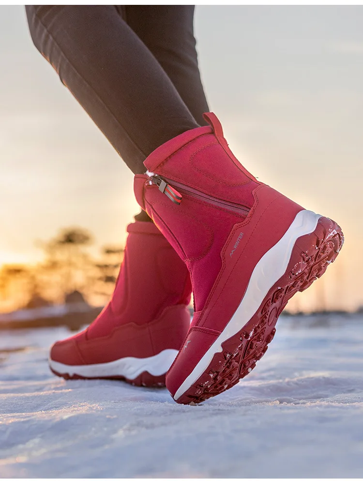Men Boots Winter Shoes For Men Warm Snow Boots Mid-calf Men Warm Shoes Thick Plush Winter Boots For Men Women Cotton Shoes