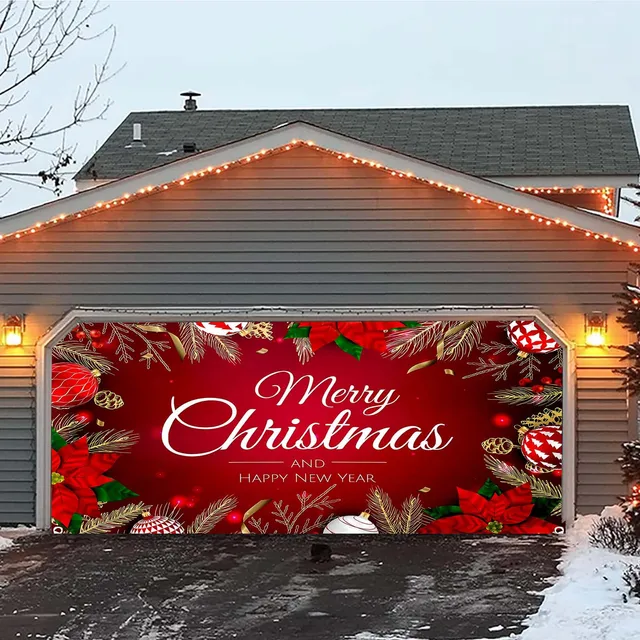 5 x 7 pieds Joyeux Noël Bannière de vacances Couverture de porte