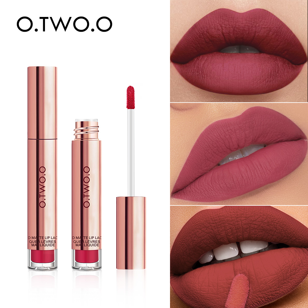 Best of O.TWO.O 12 Colors High Quality Velvet Matte Lipstick Long Lasting Lips Makeup Waterproof Easy To Wear Matte Liquid Lip Gloss Reviews & Tips