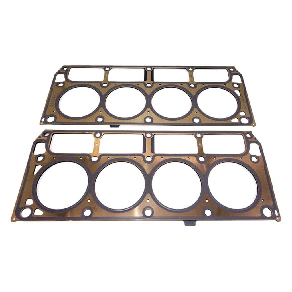 Set of 2 Cylinder Head Gaskets Vehicle Parts Gold for  4.8L 5.3L 5.7589226 Accessories Replacement for  