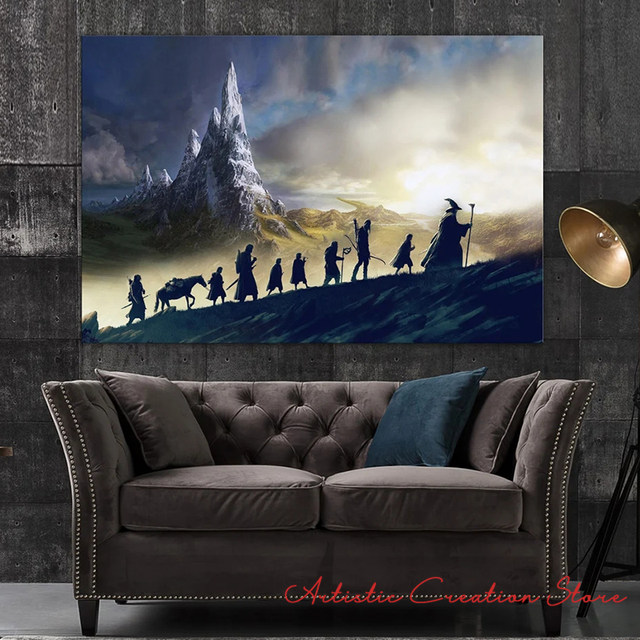 Rivendall canvas, Imladris wall art, Middle Earth World art, Landscape canvas, LotR 2024 wall decor, LotR canvas, Rivendall wall decor, LotR art