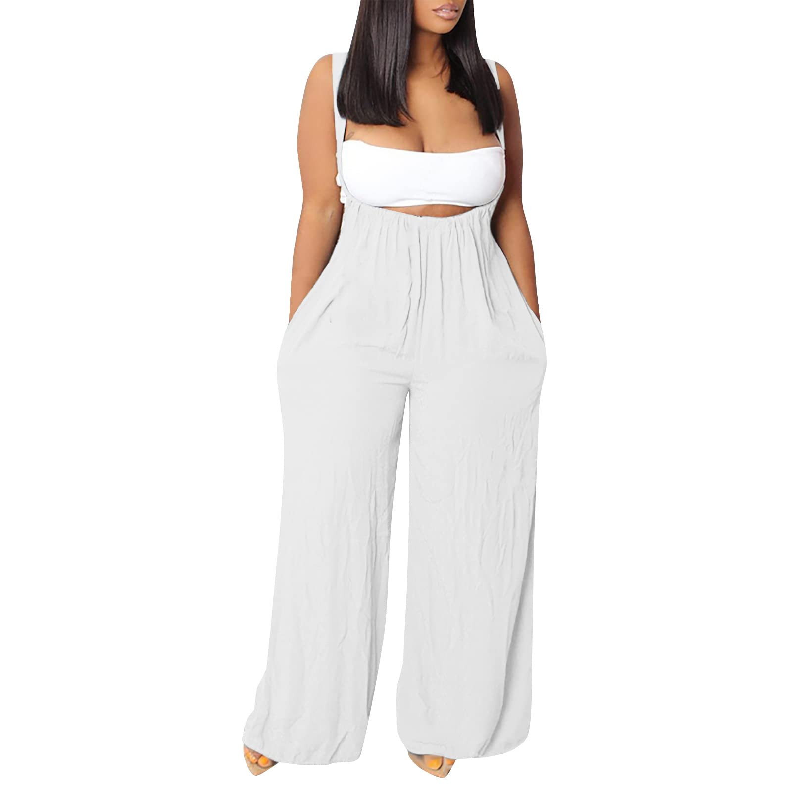 2023 Ladies Wide Leg Macacões Mulheres Casual