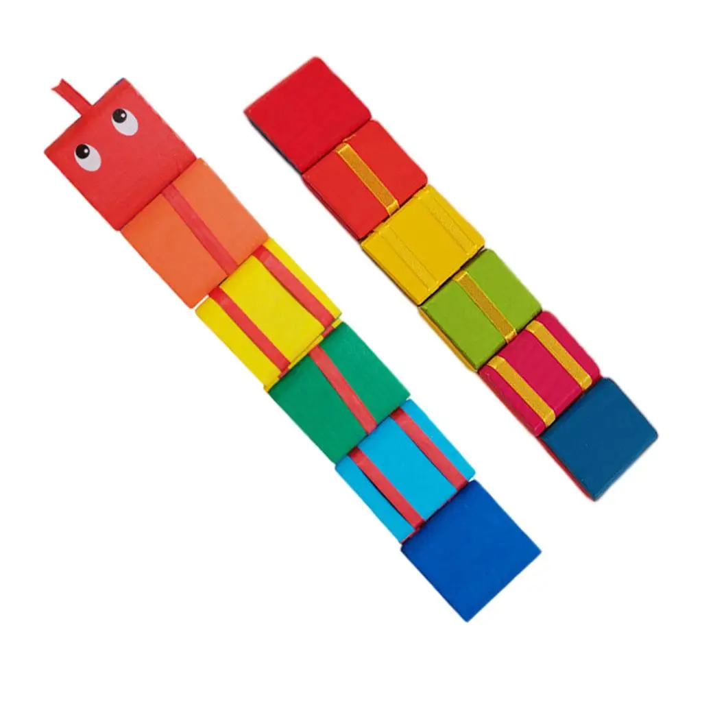 Colorful Flap Wooden Ladder Classic Montessori Creative Puzzle for Children