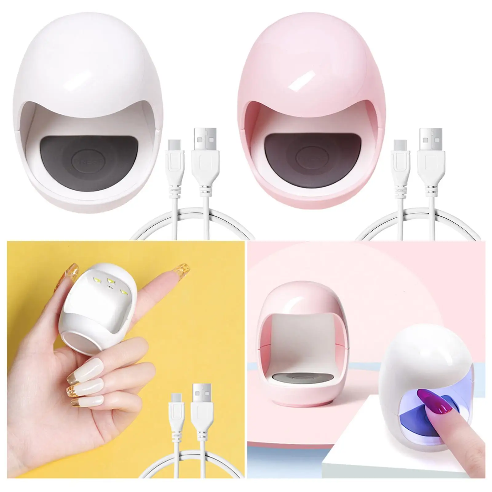Nail Dryer USB Charge Fast Finger Nails Art Tool Nail Polish Curing Lamps for Gel Polish School Kids Acrylic Nails Accessories