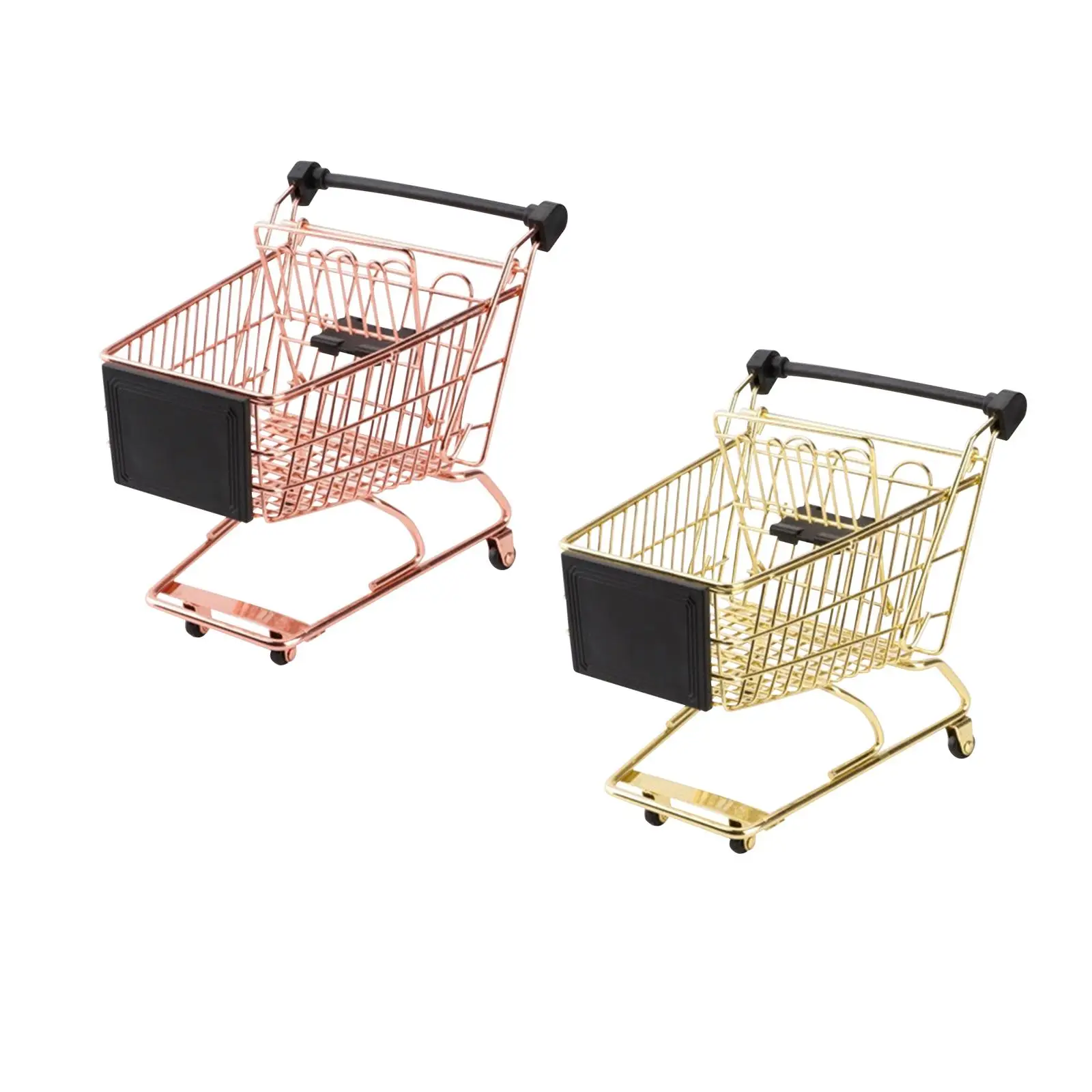 Mini Shopping Cart Photo Props Early Educational Simulation Shopping Cart Mini Supermarket Handcart for Kids Boy Children Toys